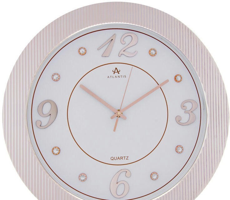 Настенные часы atlantis tld-3657a rose gold