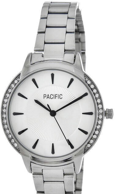 Наручные часы pacific x6167-6 корп-хром циф-бел/чер браслет