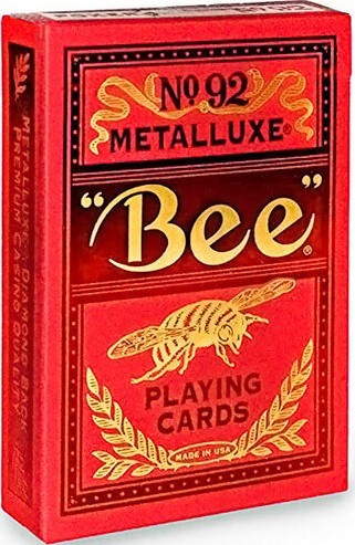 Карты "Bee Metalluxe Red"