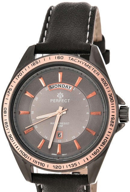 Наручные часы perfect w126 корп-чер.хр, циф-чер, рем чер