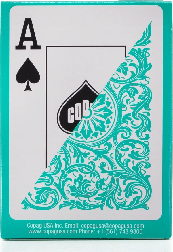 Карты "1546 Elite Plastic Poker Size Jumbo Index green Single deck"