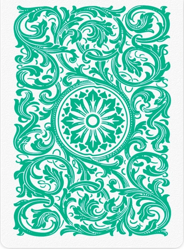 Карты "1546 Elite Plastic Poker Size Jumbo Index green Single deck"