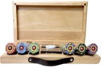 Набор для покера EPT Ceramic на 300 фишек в кейсе из бука, Partida