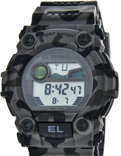 Наручные часы skmei 1633cmgy gray camouflage