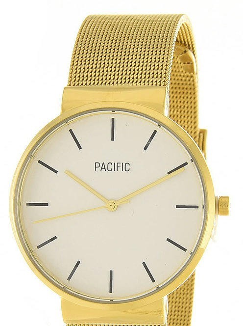 Наручные часы pacific x6069 корп-золот циф-бел сетка