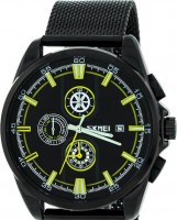 Наручные часы skmei 9181mhyl yellow mesh belt