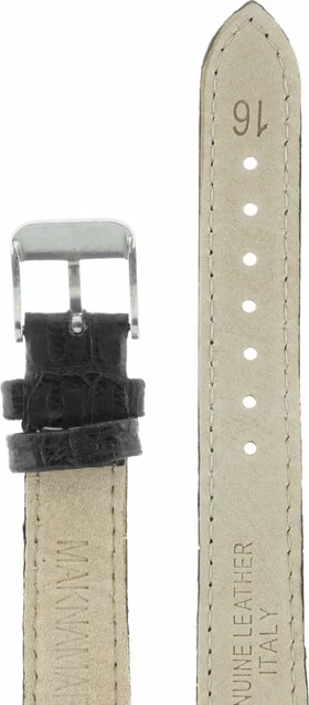 Ремешки maknamara 16 мм змея чер сереб заст