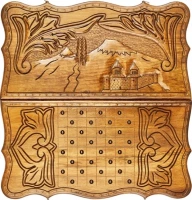 Нарды резные &quot;Арарат и Хорвирап&quot;, Petrosyan