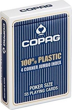 Карты "Copag 4 Corner Jumbo index " синяя рубашка
