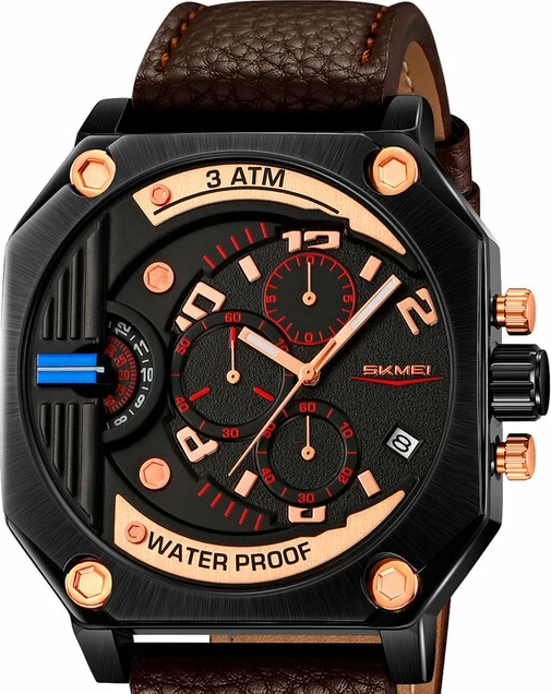 Наручные часы skmei 9343bnbk brown/black