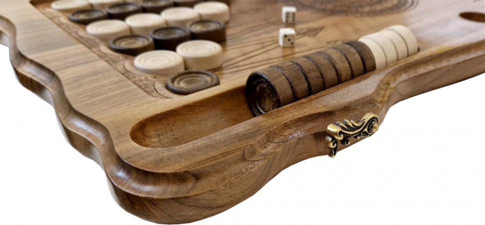 Нарды резные "Армянский узор 12" 60, Haleyan