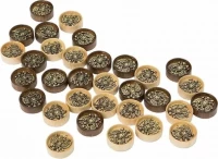 Набор фишек для нард &quot;Герб РФ&quot; с бронзой 206, Haleyan