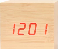 Сетевые часы vst869-1 крас.цифры (св.беж)+usb кабель (без адаптера)