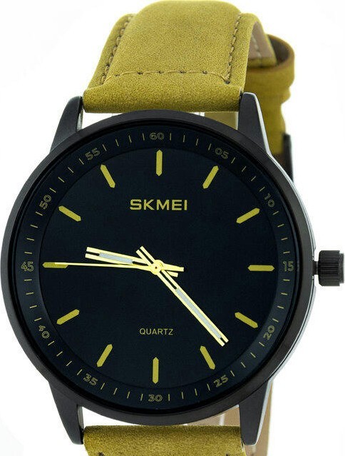Наручные часы skmei 2034bkgdbn black/gold/brown