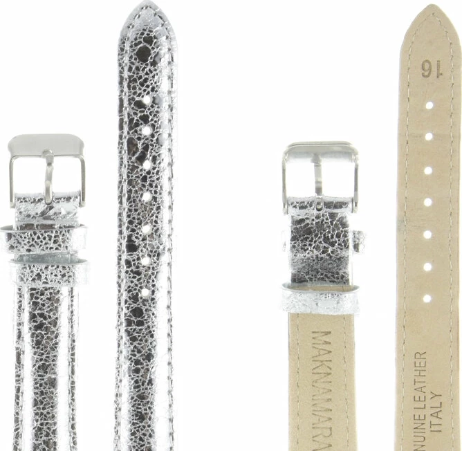 Ремешки maknamara 16 мм змея сереб xl