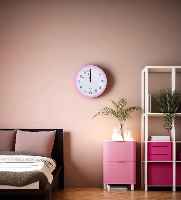 Настенные часы la minor 705 розовые
