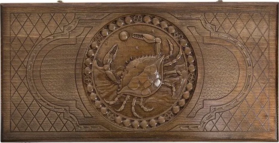 Нарды резные "Зодиак Рак", Ustyan