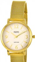 Наручные часы pacific x6147-3 корп-золот циф-бел/желт сетка