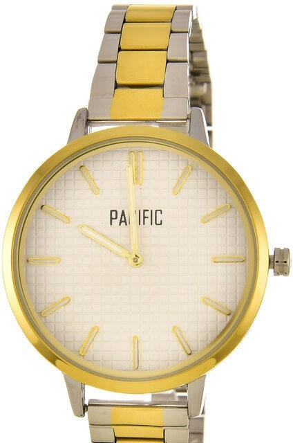 Наручные часы pacific x6198-7 корп-комби циф-бел/желт бр