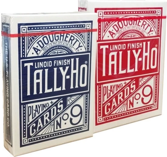 Карты "Tally-Ho Standard Index red/blue Fan"