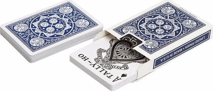 Карты "Tally-Ho Standard Index red/blue Fan"