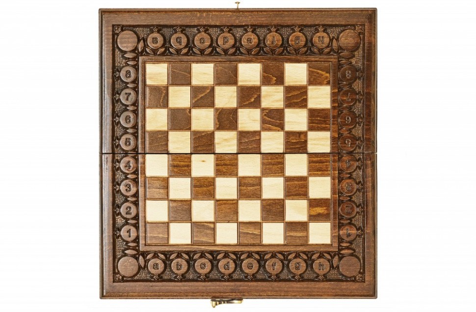 Шахматы + нарды резные с гранатами 50, Haleyan