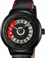 Наручные часы skmei 2356lbkbk black-black leather