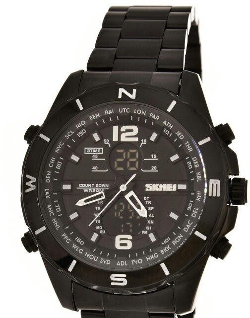 Наручные часы skmei 1670bkbk black/black