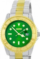 Наручные часы skmei 9295tgdgn silver/gold-green