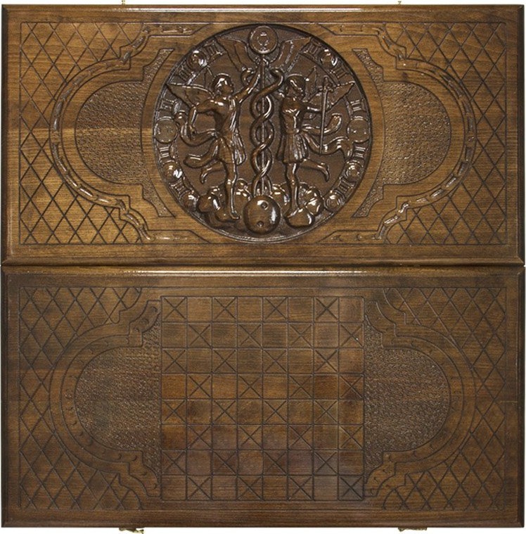 Нарды резные "Зодиак Близнецы", Ustyan