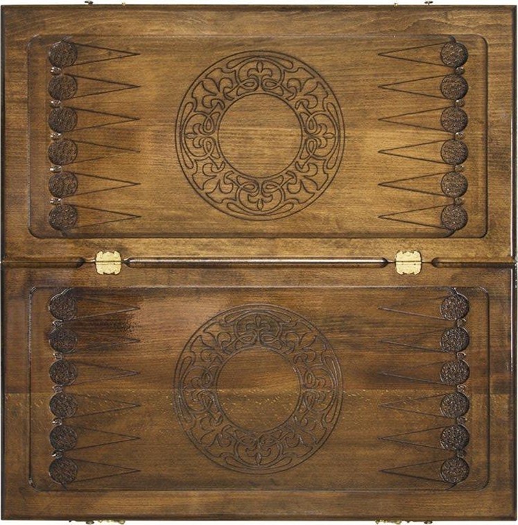 Нарды резные "Зодиак Близнецы", Ustyan