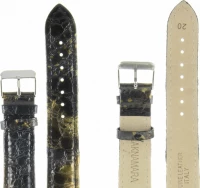 Ремешки maknamara 20 мм croco чер-кор xl