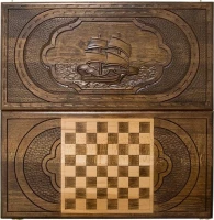 Нарды резные &quot;Парусник&quot;, Mirzoyan