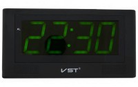 Сетевые часы vst732-2 220В зел.цифры+usb кабель (без адаптера)