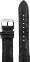 Ремешки maknamara 18 мм croco чер сер заст mp-18020