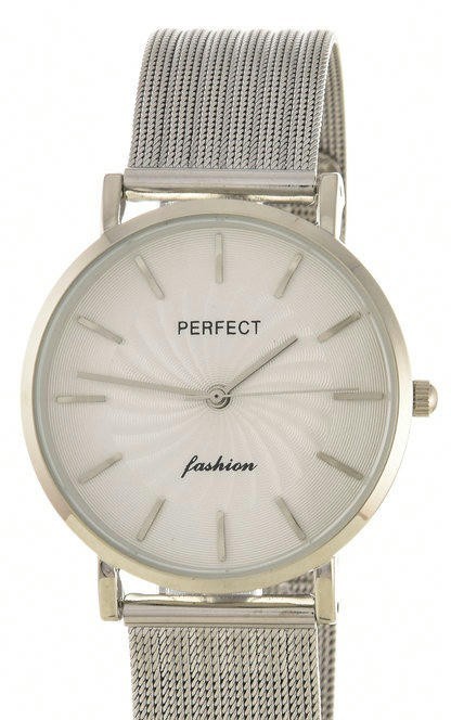 Наручные часы perfect e334 корп-хром циф-бел хром сетка