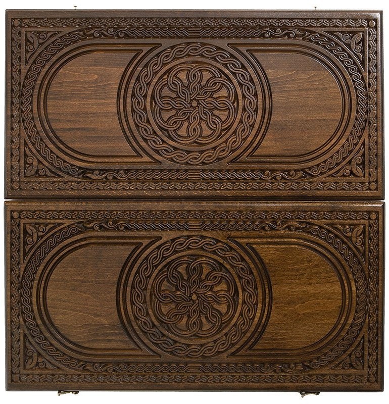 Нарды резные "Армянский узор-2" 60, Haleyan