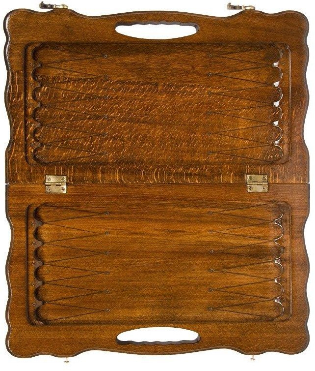 Нарды резные "Корона" с ручкой 50, Haleyan