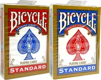 Карты игральные Bicycle Standard комплект из двух колод, красные и синие