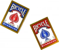 Карты игральные Bicycle Standard комплект из двух колод, красные и синие