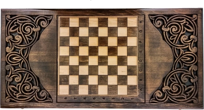 Нарды резные "Армянский узор 8" 60, Ustyan