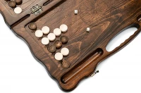 Нарды резные &quot;Лев 3&quot; с ручкой 60, Haleyan