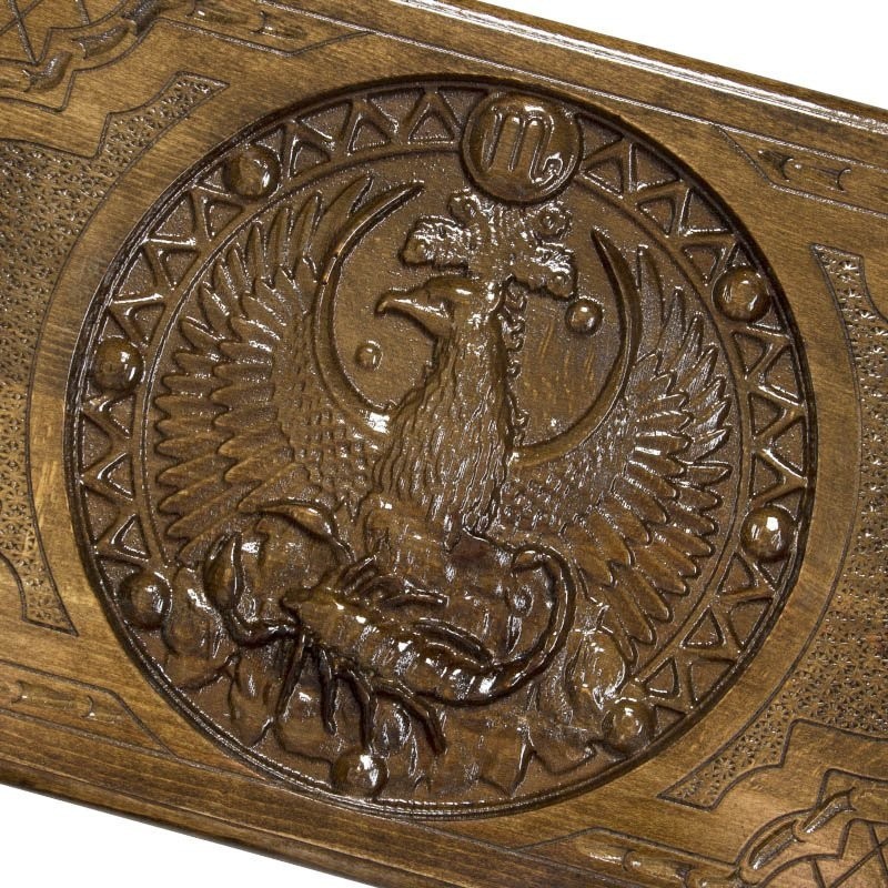 Нарды резные "Зодиак Скорпион", Ustyan