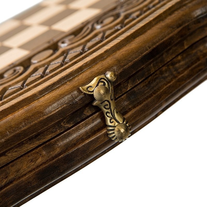 Шахматы + нарды резные "Бриз" 30, Haleyan