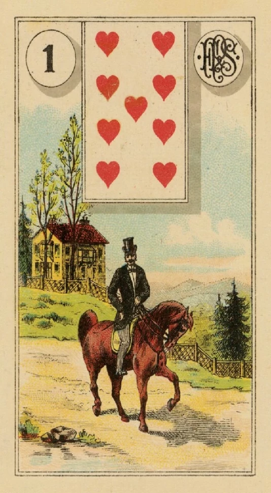 Карты Таро "Grand Tableau Lenormand Oracle Cards" Lo Scarabeo / Оракул Ленорман Гранд Табло
