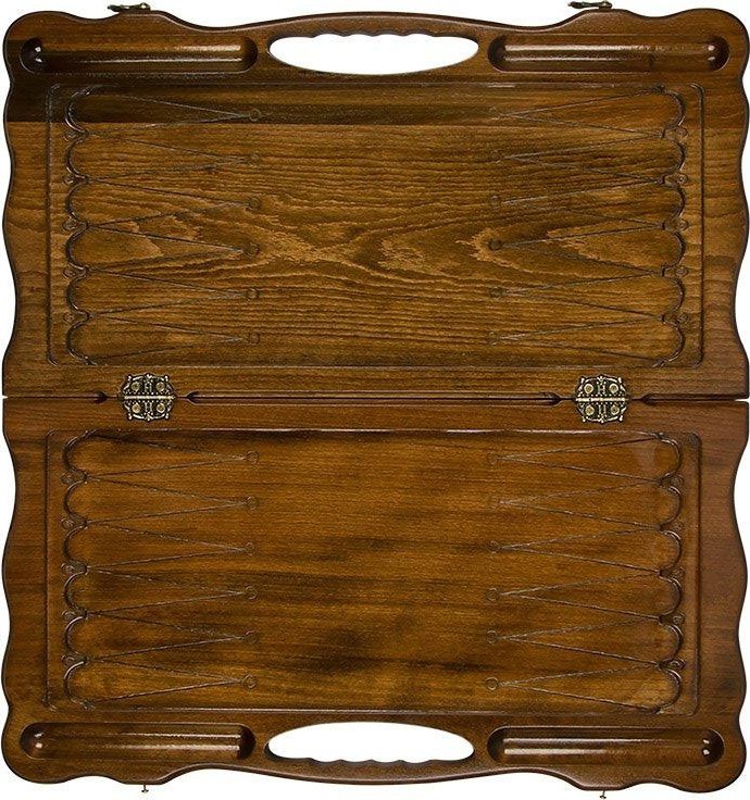 Нарды резные "Орел 2" с ручкой 60, Haleyan