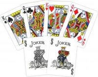 Игральные карты Bicycle Standard 54 карты, красные