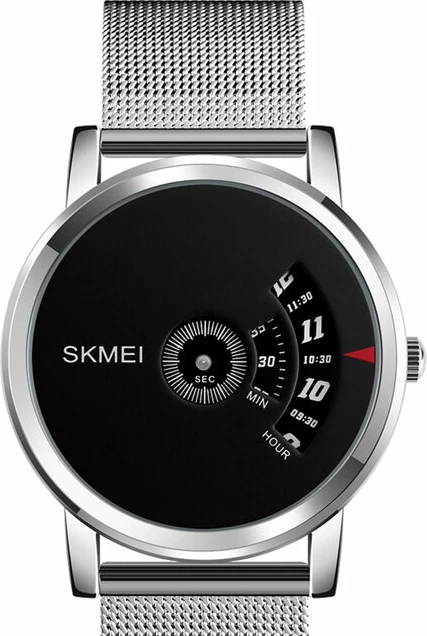 Наручные часы skmei 1260mhsibk silver/black mesh belt