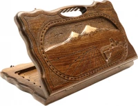 Нарды резные &quot;Арарат и Хор Вирап&quot; с ручкой 40, Haleyan