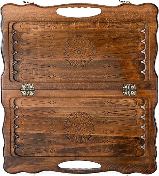 Нарды резные "Рыбак" 50, Haleyan